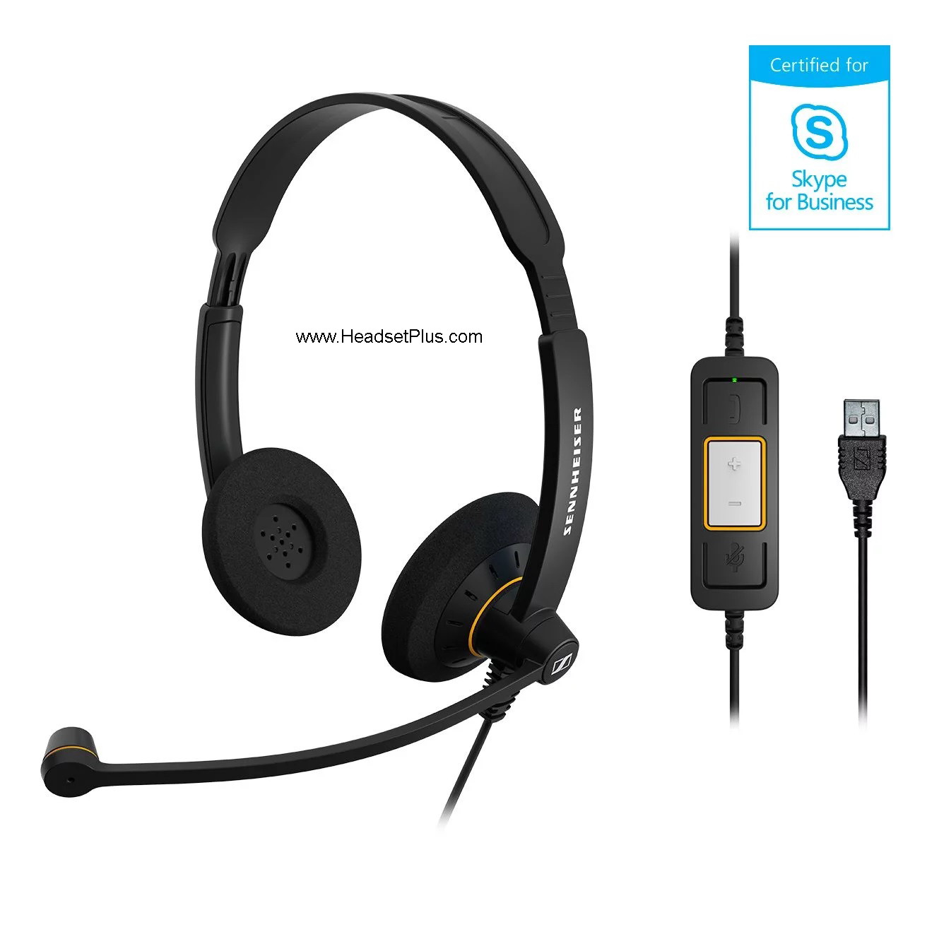 Sennheiser SC 60 USB ML pc-headset Microsoft Skype gecertificeerd