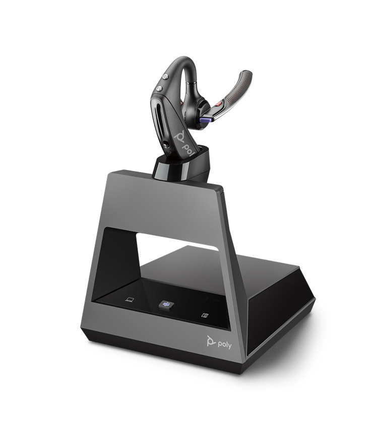 poly voyager 5200 office bluetooth headset 2-way base, usb-c icon view