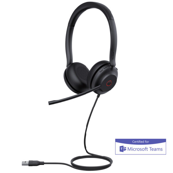 yealink uh35 dual teams usb-a/c corded headset view