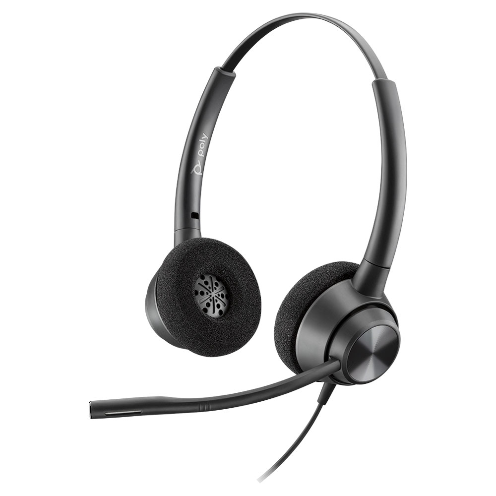 poly encorepro 320 qd noise canceling headset view