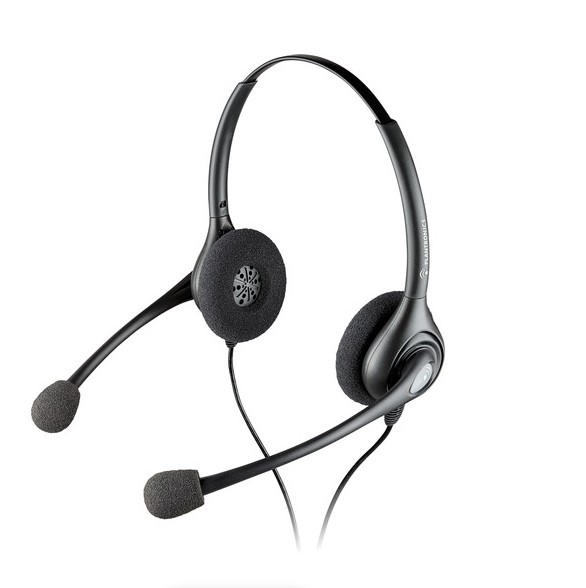 plantronics ssp 2715-01 supraplus dual-microphone headset view
