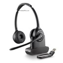plantronics savi w420 binaural wireless usb headset uc *disconti view