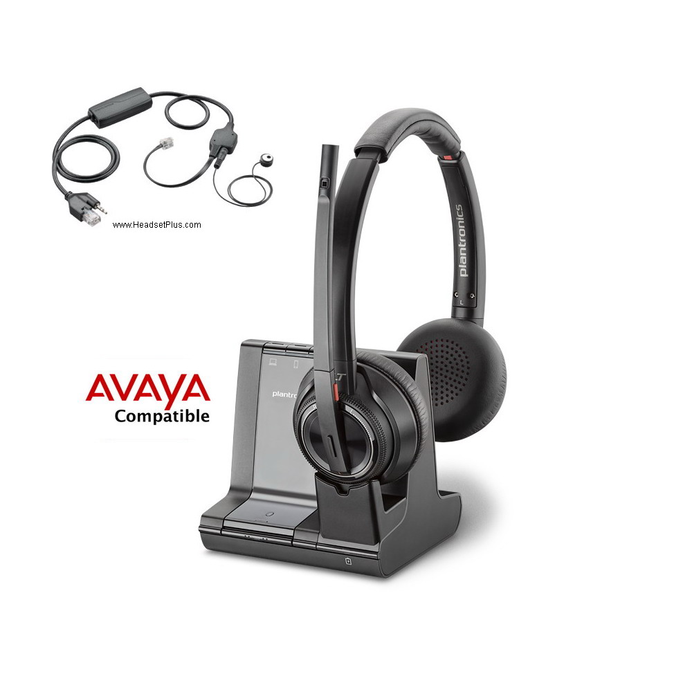 plantronics savi 8220+avaya ehs j100 1400 1600 9400 9600 (apv-63 view