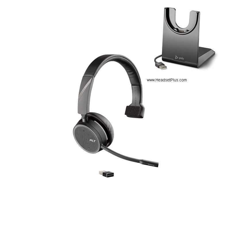 plantronics voyager 4210 uc bluetooth mono usb-a headset *discon view