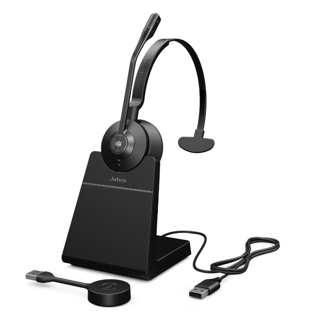 jabra engage 55 mono dect usb-a computer headset, teams w/stand icon view
