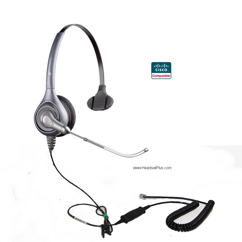 plantronics hw251-cis supraplus voicetube cisco headset *discont view
