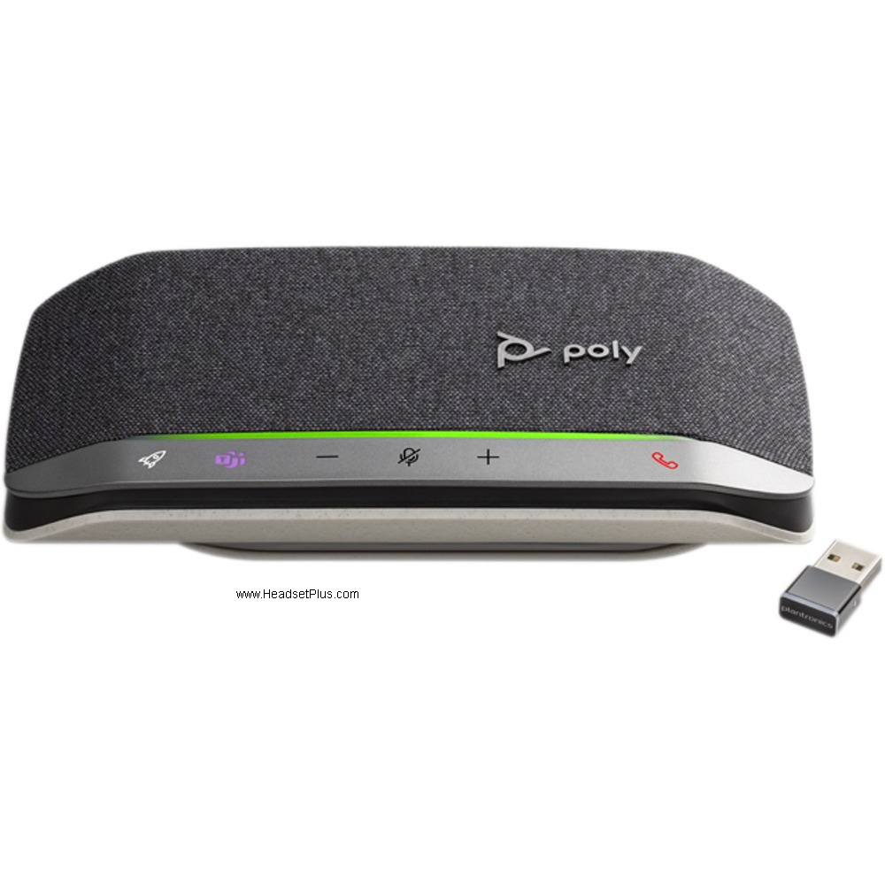 poly sync 20+ usb-a bluetooth wireless speakerphone, ms teams view