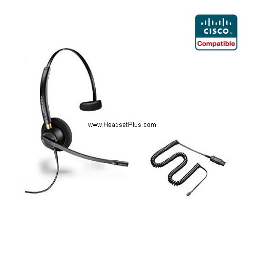 plantronics hw510-cis encorepro noise canceling cisco headset view