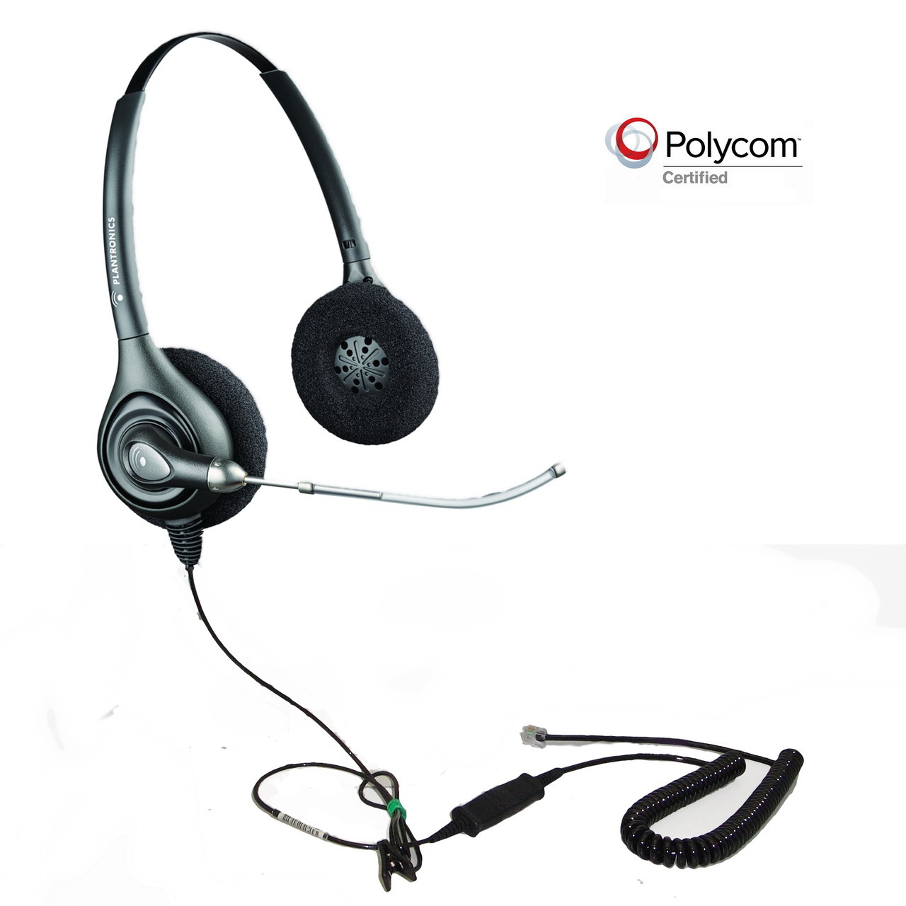 plantronics hw261-poly polycom binaural headset *discontinued* view