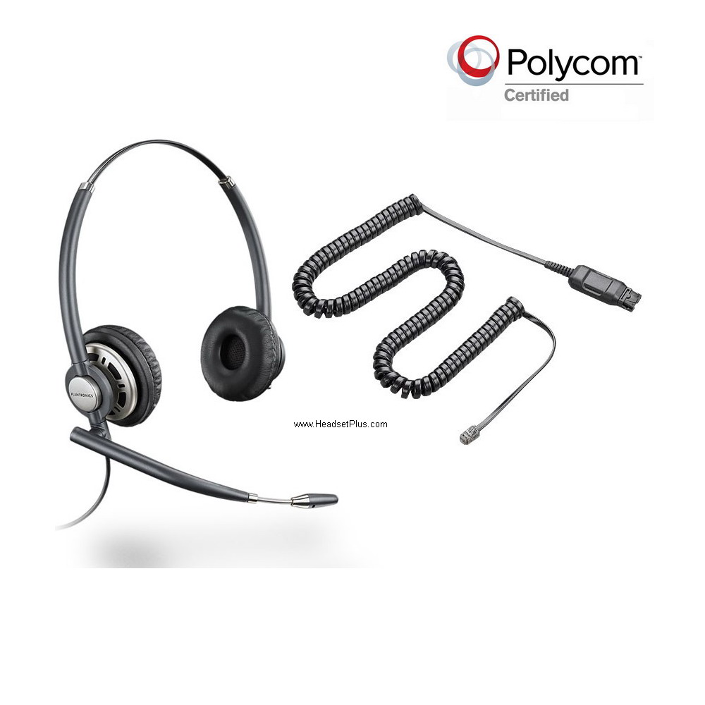 plantronics hw720-poly polycom phone compatible headset view