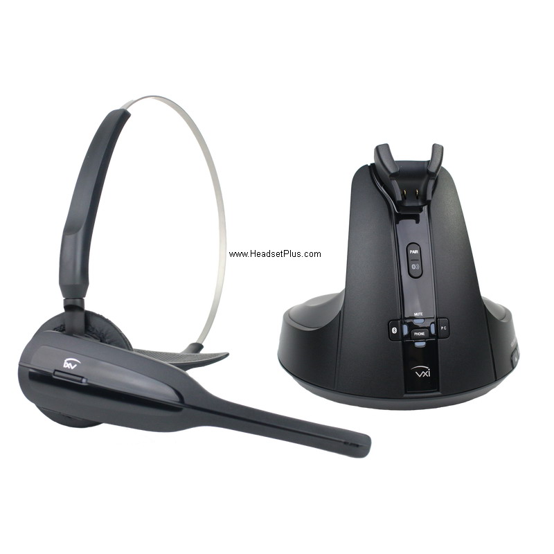 vxi v300 wireless headset for desk phone, pc, mobile *discontinu view