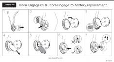 Jabra Engage 65 75 Replacement Battery  14151-09