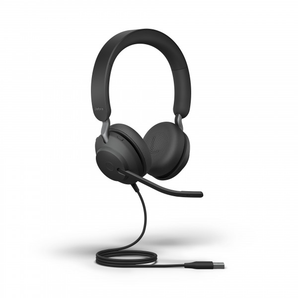 jabra evolve2 40 ms stereo corded headset usb-a icon view