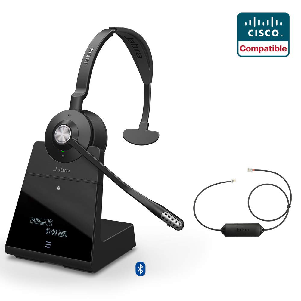 jabra engage 75 mono +  ehs wireless headset cisco certified icon view