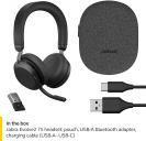 Jabra Evolve2 75 MS Stereo Bluetooth Headset USB-A, Microsoft