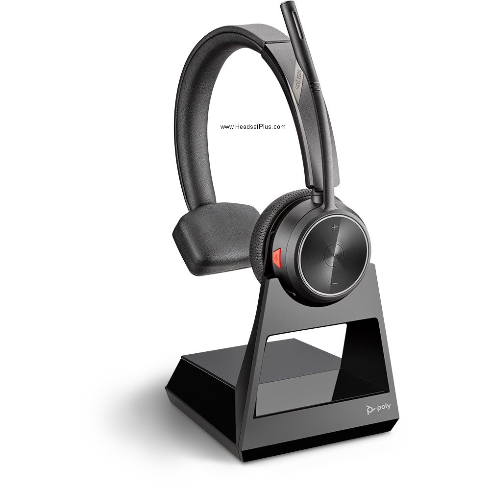 poly (plantronics) savi 7210 office wireless headset, mono style view