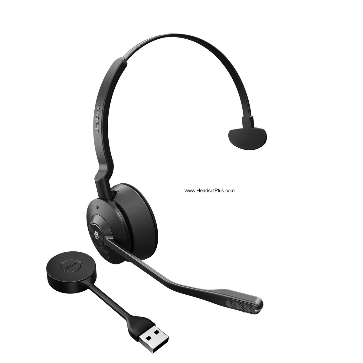 jabra engage 55 mono dect usb-a wireless computer headset, teams view