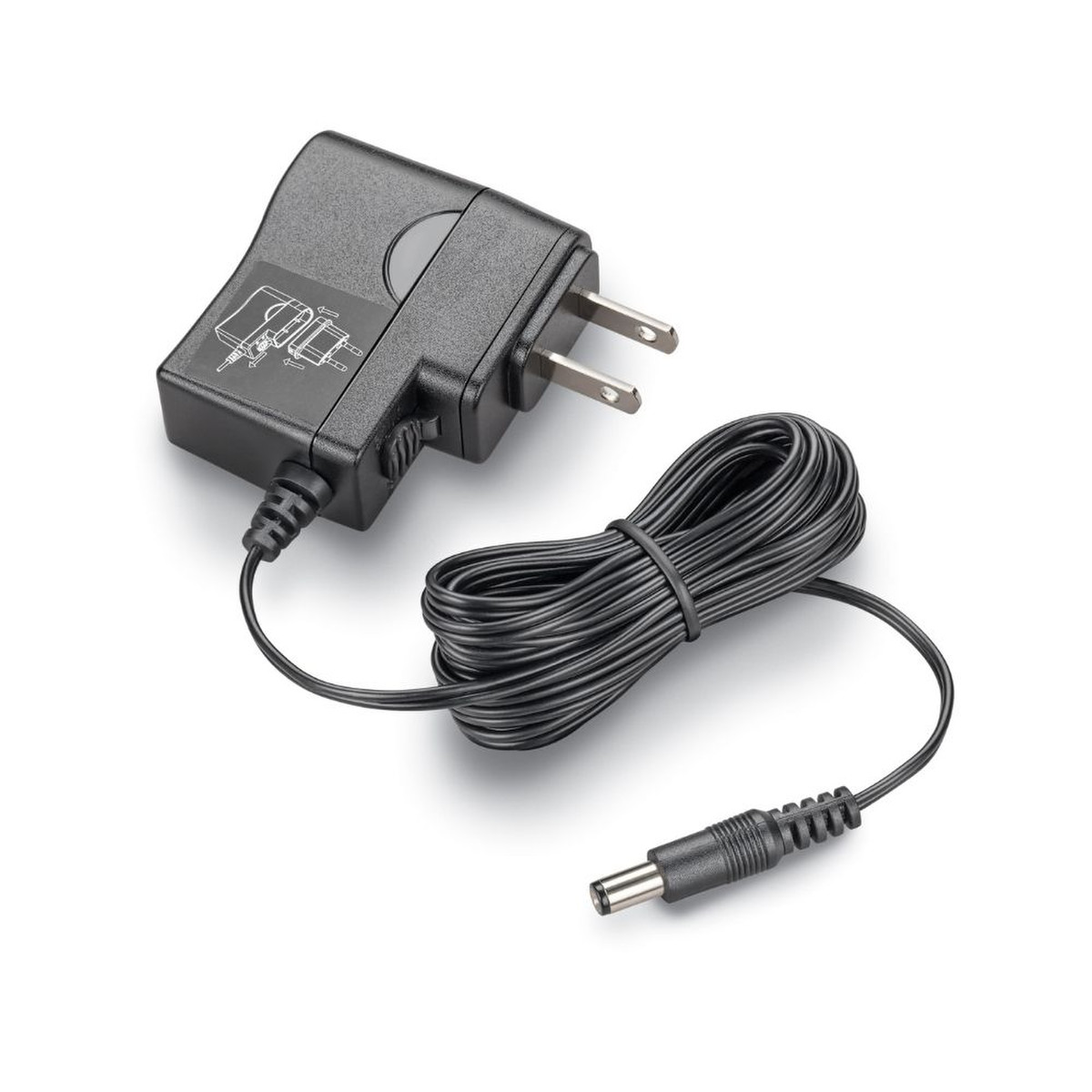 plantronics s10, s11, t20, t10 ac/dc wall adapter view