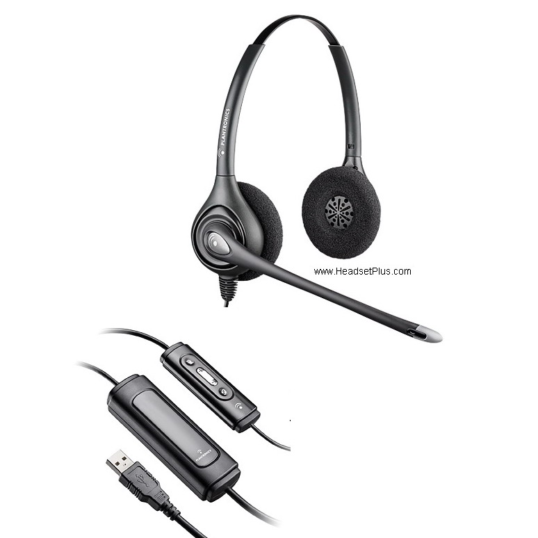 plantronics hw261n/da-m usb moc wideband headset *discontinued* view